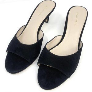 Pelle Moda / Balin Suede / Kitten Heel Slide Dress Sandals / Size 10